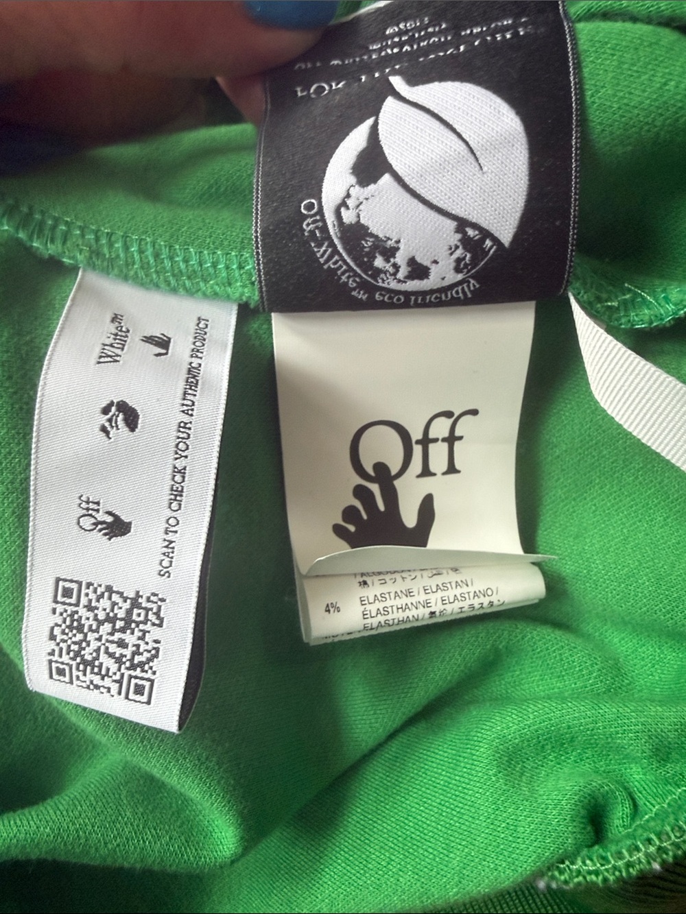 Off-White Single Arrow Track Jacket Green White XL Made in Italy - Picture 4 of 11